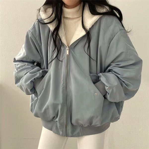 Liv Womens SherpaLined Oversized Hooded Jacket